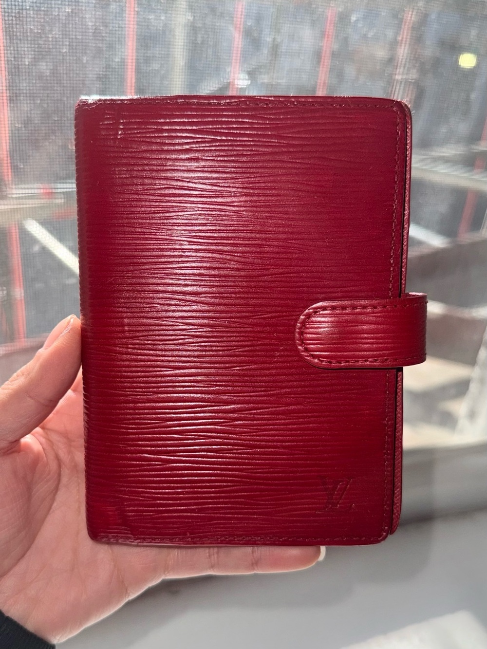 Louis Vuitton Red Epi PM Agenda CA1928